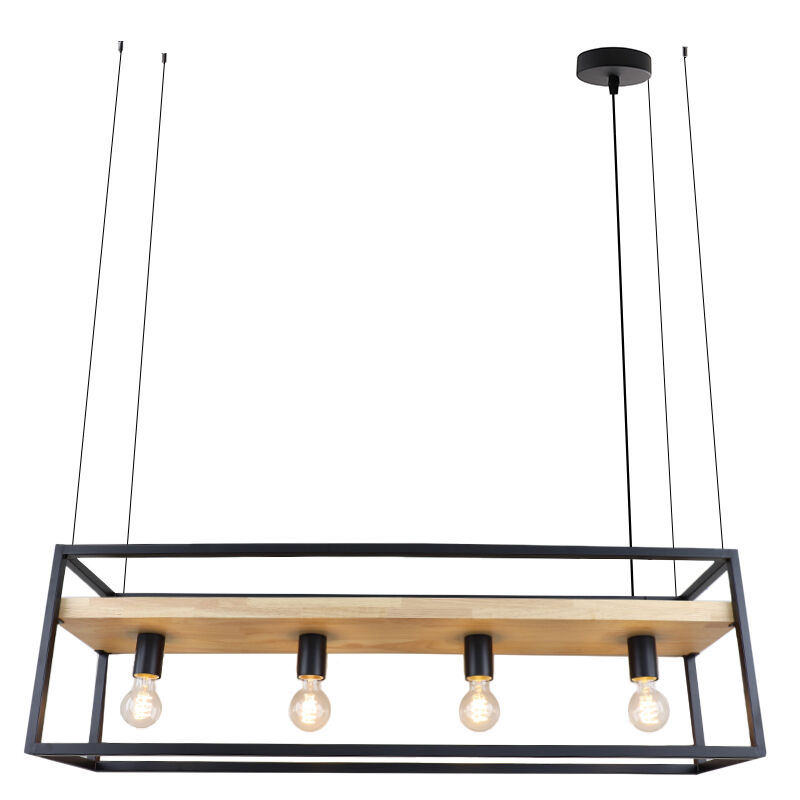 Industri pendler lampe sort, Frama