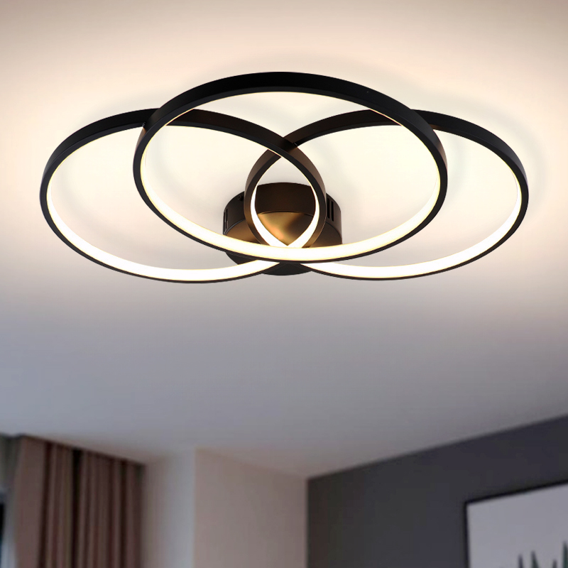 Design plafond sort, Giorgio, 42W, 3000K LED