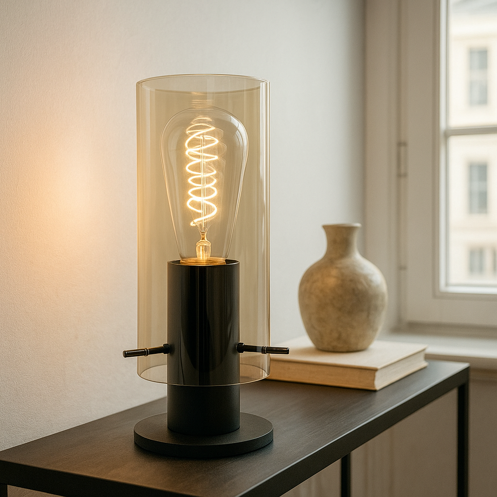 Design bordlampe rav, Dilaram, med brytare