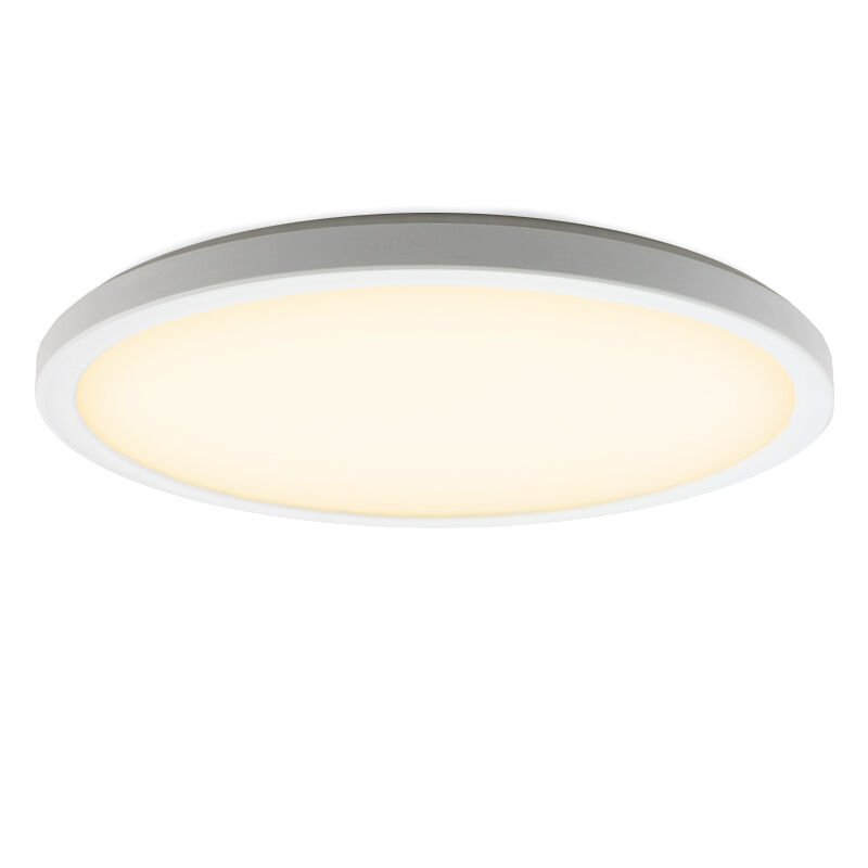Plast plafond hvid, Shona, 18W, 3000K LED, 3 trins lysdæmper