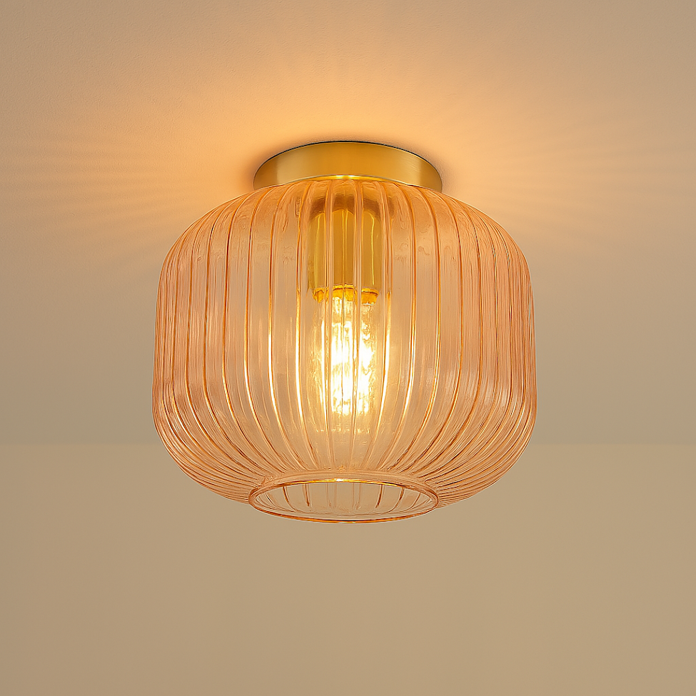 Retro loftlampe lyserød, Charlois