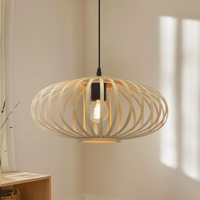 Bambus pendler lampe brun, Lieve