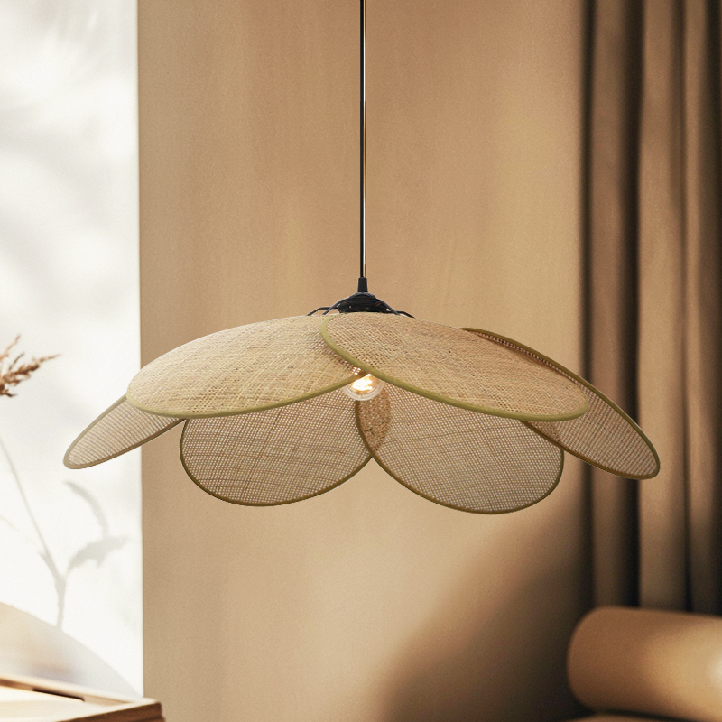 Rattan pendler lampe brun, Rowen