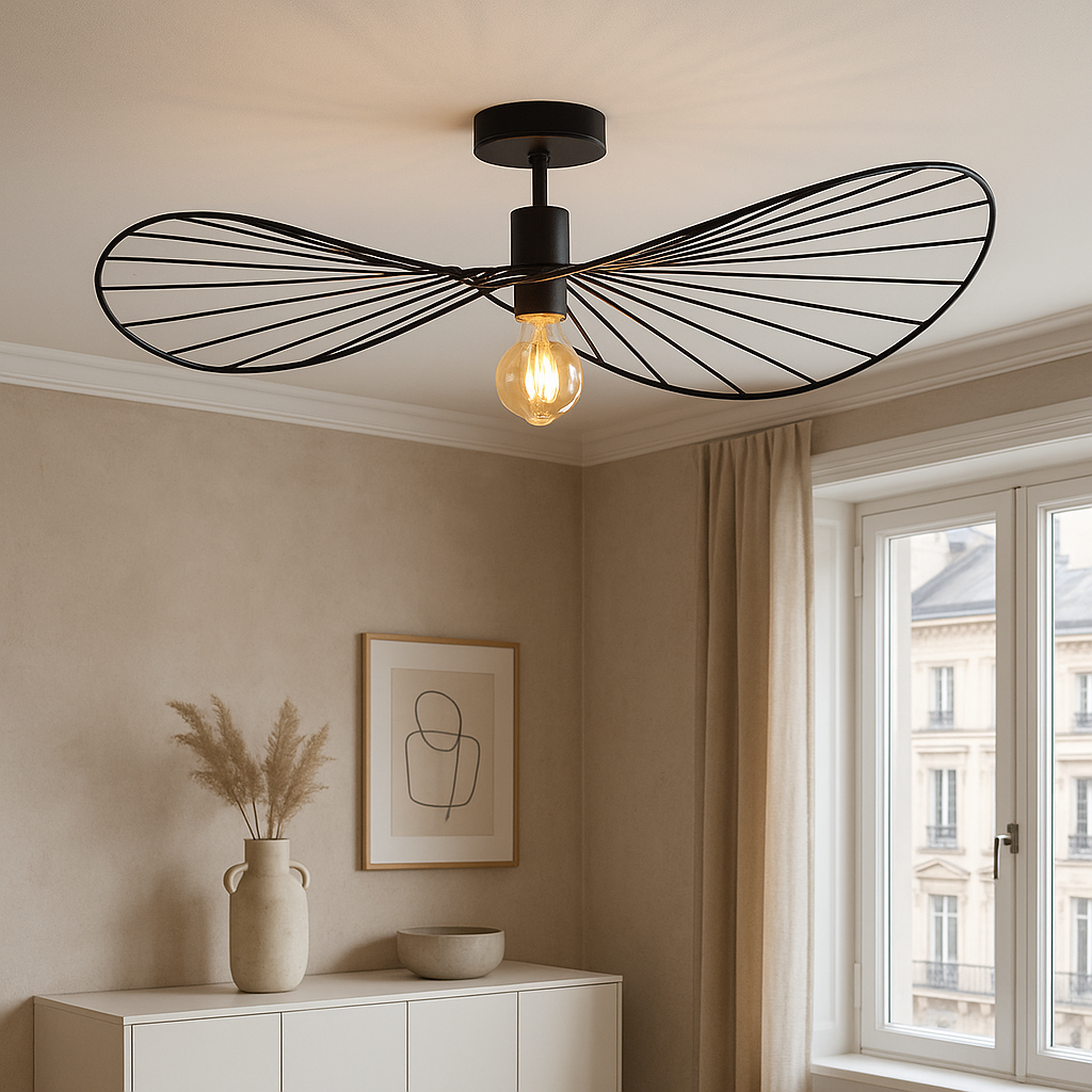 Modern loftlampe sort, Jolinda