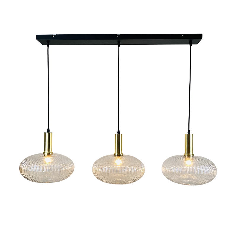 Retro pendler lampe gennemsigtig, Charlois