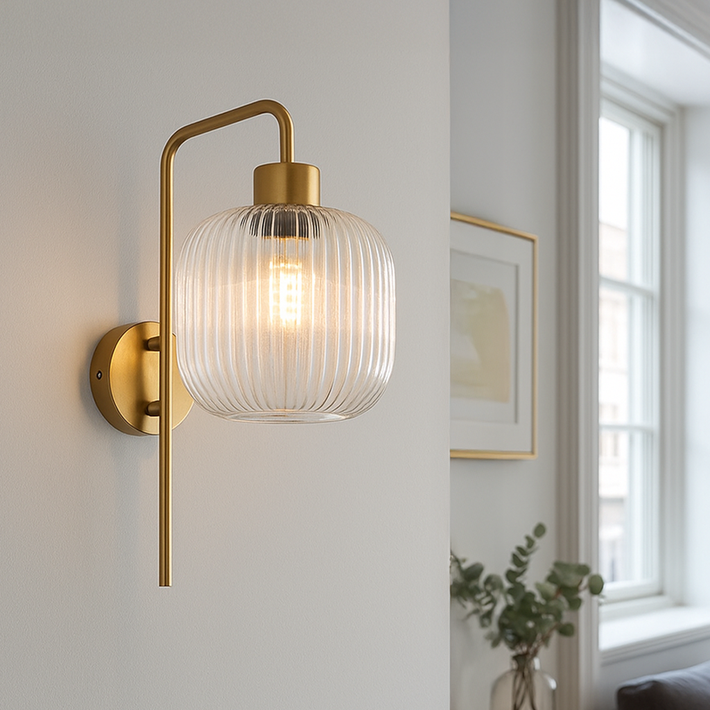Design væglampe gennemsigtig, Charlois