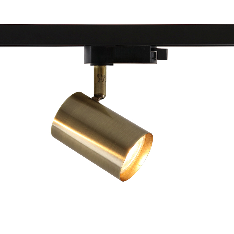 Modern 1-faset lampe på lyseskinne bronze, Elena
