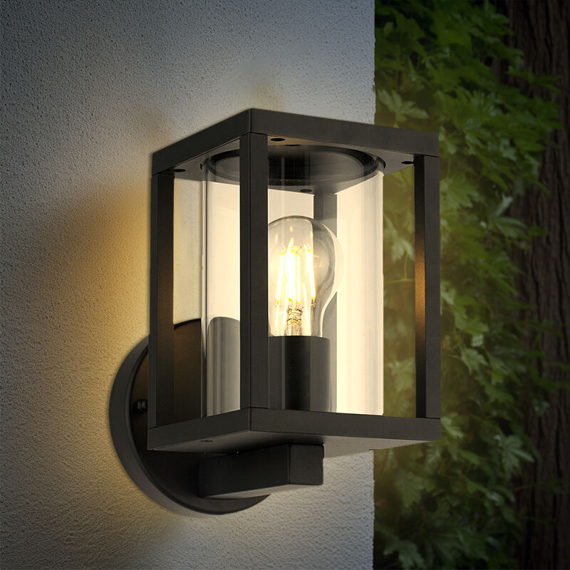Modern udendørslampe sort, Amalie, IP54
