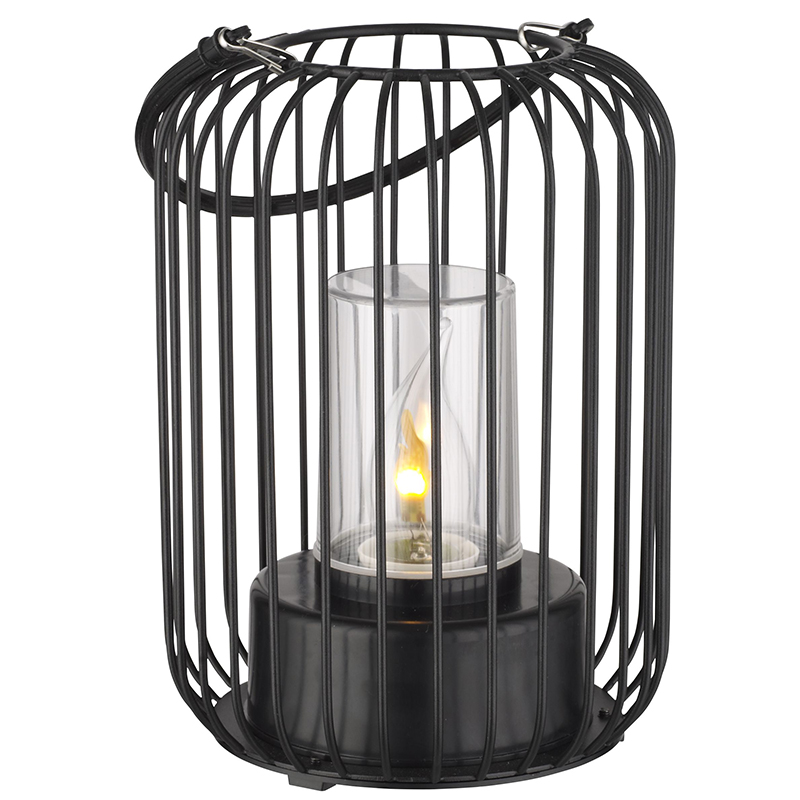 Modern udendørs bordlampe sort, Enya, IP44