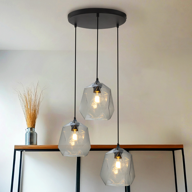 Retro pendler lampe gennemsigtig, Jian
