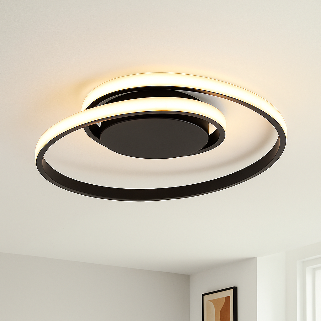 Modern loftlampe sort, Levy