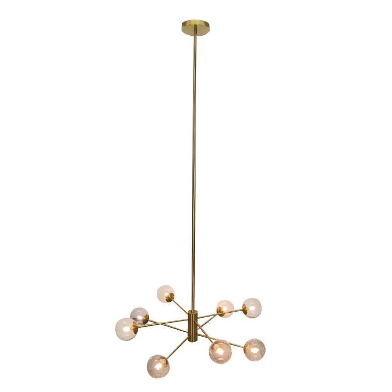Design pendler lampe guld, Kaily