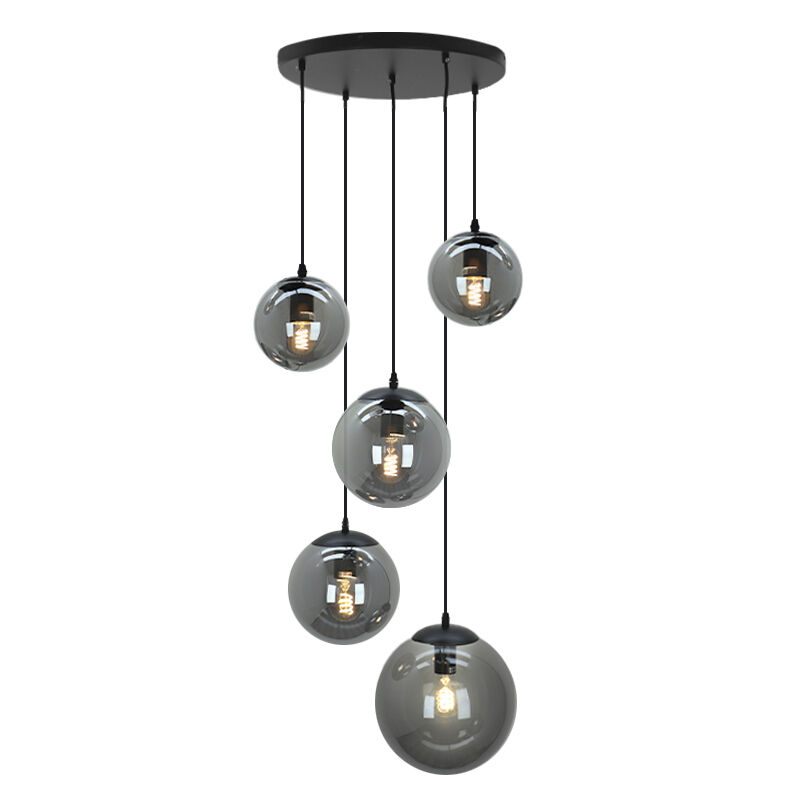 Design pendler lampe sort, Dolf