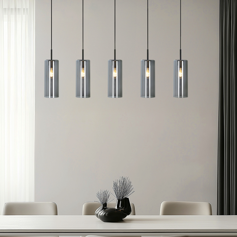 Modern pendler lampe grå, Gaya