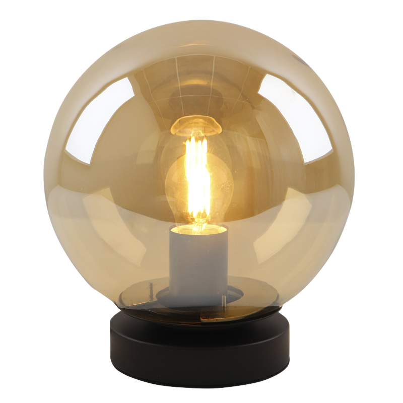 Modern bordlampe rav, Jelly, med brytare