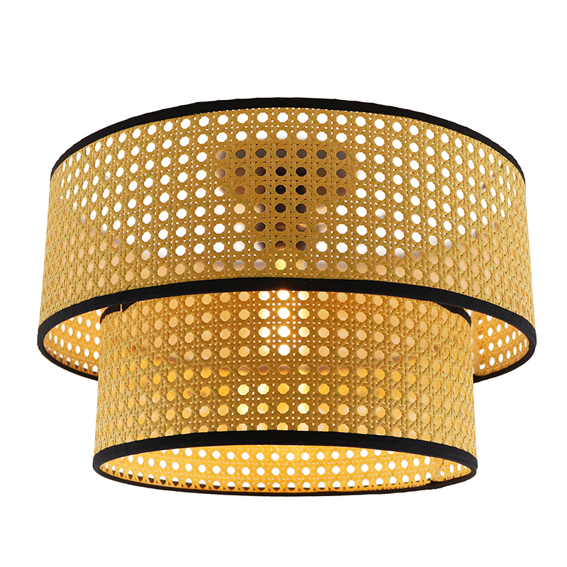 Rattan loftlampe brun, Kirsten