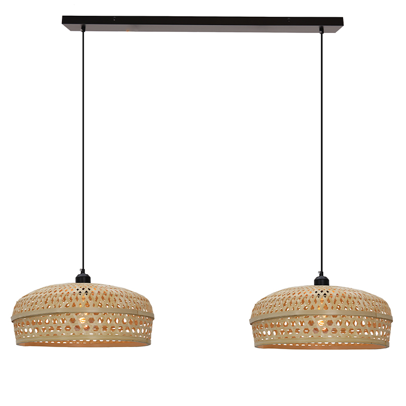 Bambus pendler lampe brun, Jennifer