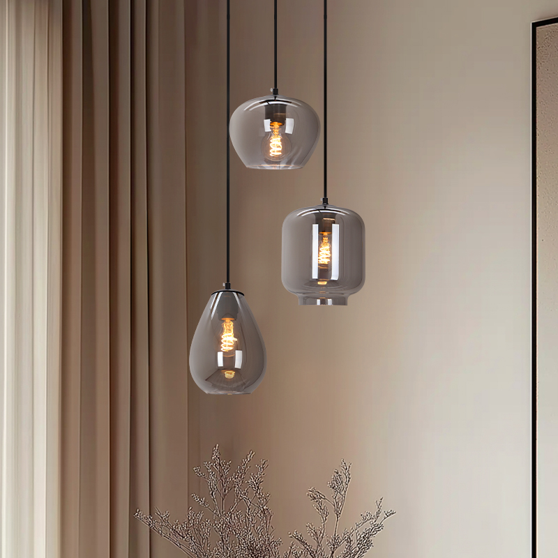 Modern pendler lampe grå, Caia