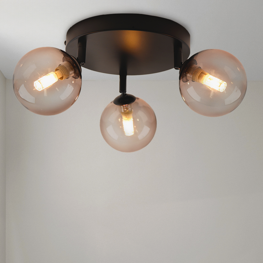 Modern loftlampe badeværelse rav, Amer, IP44