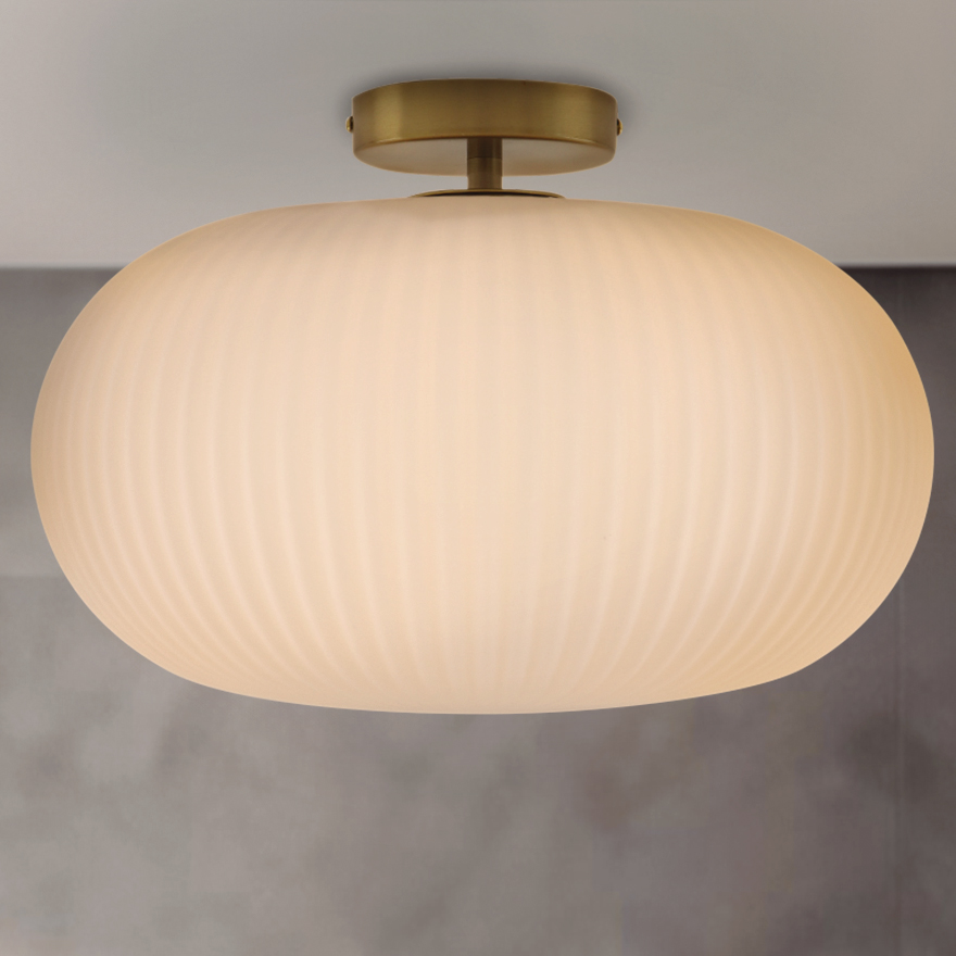 Design loftlampe badeværelse hvid, Elliot, IP44