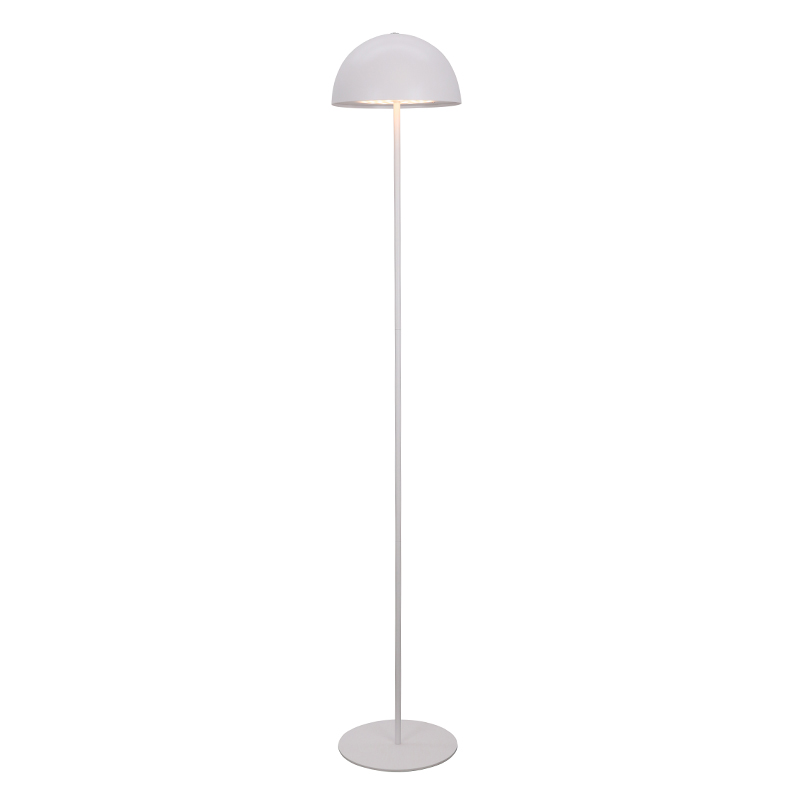Retro gulv lampe hvid, Douwe, 4W, dim to warm LED, med beröringsdimmer