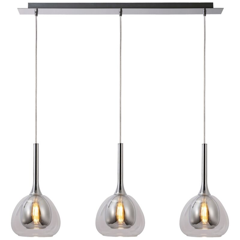 Modern pendler lampe krom, Emmelien