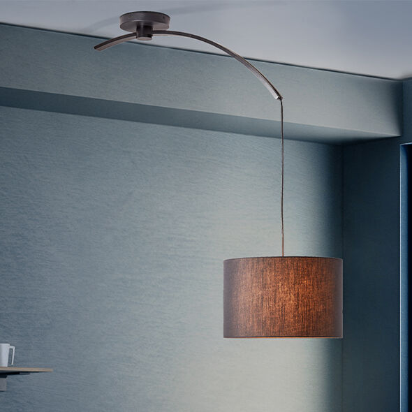 Modern pendel lampe spisebord sort, Bernice
