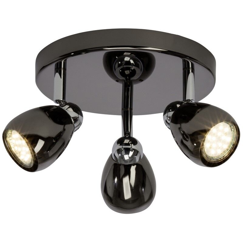 Metal loftlampe sort, Khadra, 3W, 3000K LED
