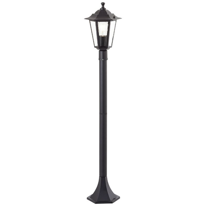 Klassisk udendørslampe sort, Radha, IP44
