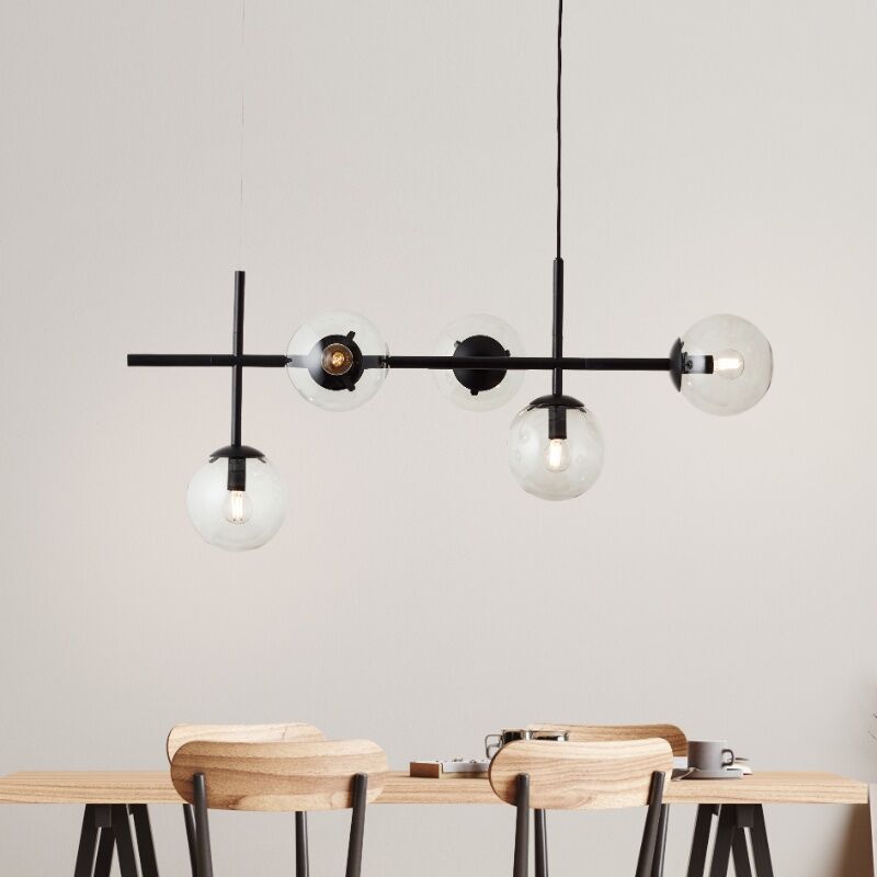 Design pendler lampe gennemsigtig, Rhys