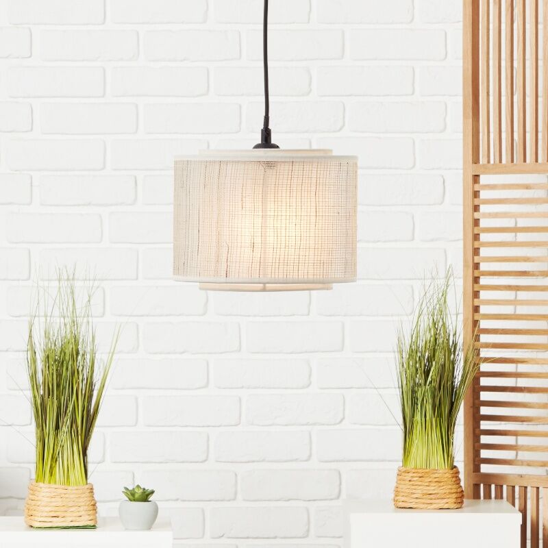 Rustik pendler lampe beige, Gerbert