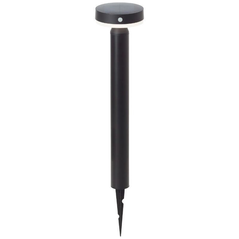 Metal udendørslampe gulvlampe solcelle sort, Kubilay, 3W, 4000K LED, IP44