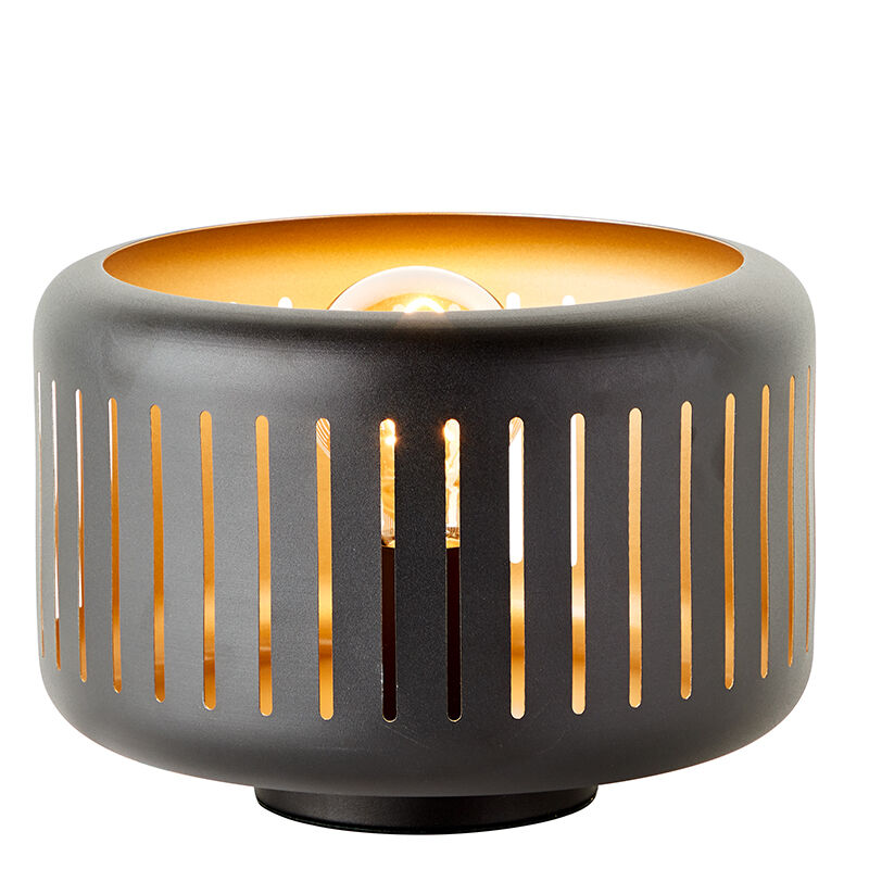 Industri bordlampe sort, Veronika, med brytare