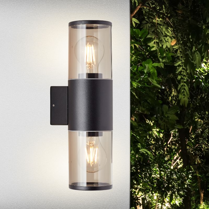 Modern udendørslampe sort, Sherwin, IP44