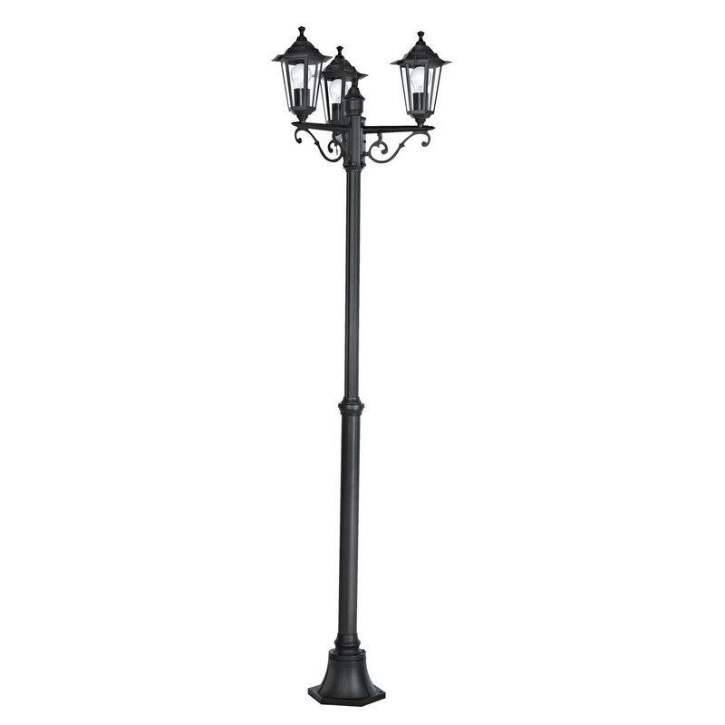 Sort klassisk udendørslampe aluminium, Alieke, IP44