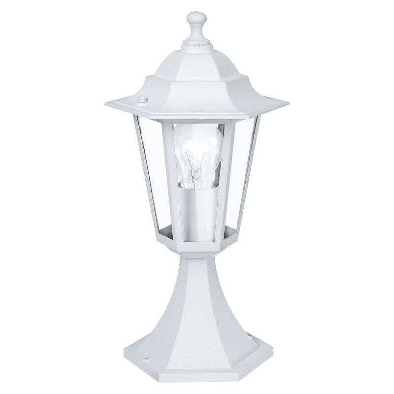 Hvid klassisk udendørslampe aluminium, Alieke, IP44