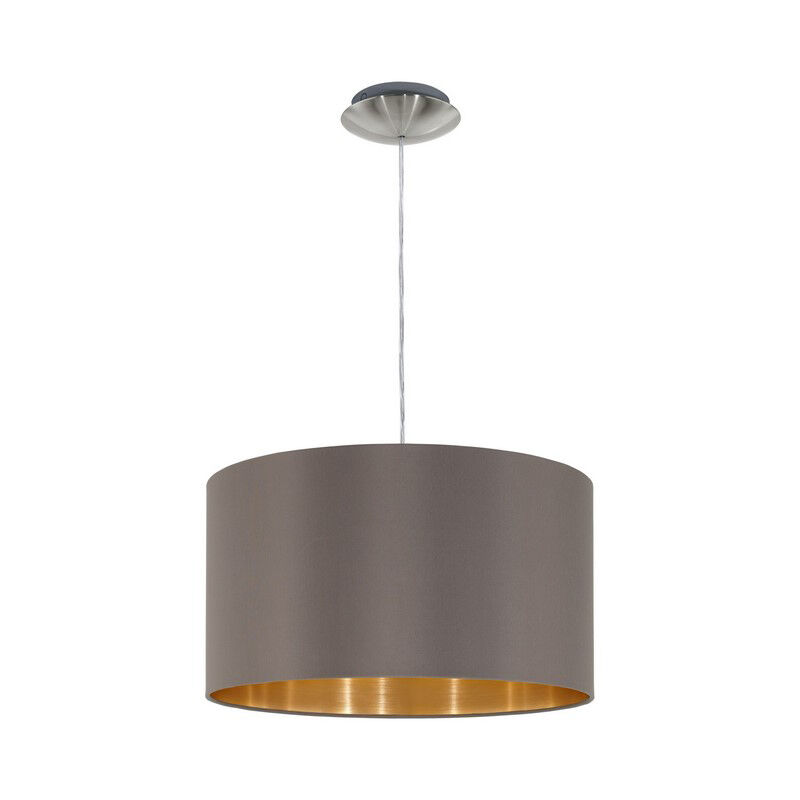 Brun modern pendler lampe stof, Terme