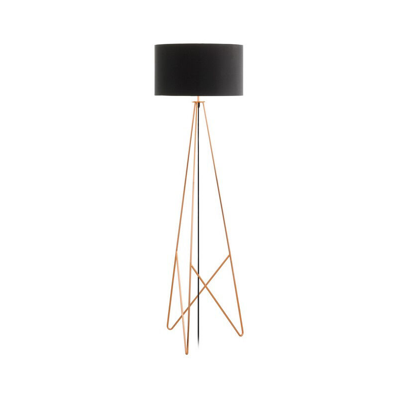 Kobber design gulv lampe metal, Viola, med brytare
