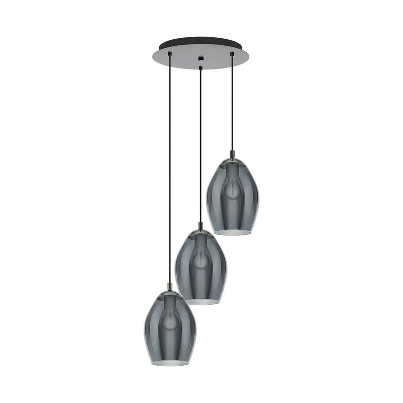 Grå design pendler lampe glas, Nikky