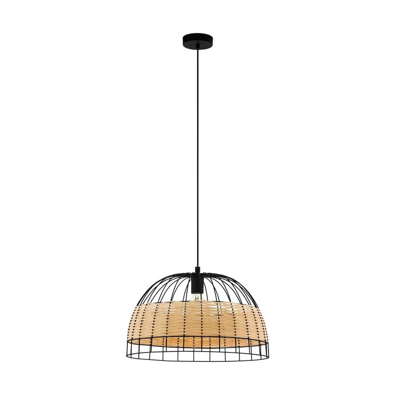 Rattan pendler lampe brun, Guillaume