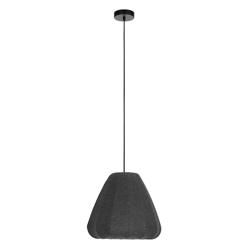 Grå pendler lampe stof, Benji