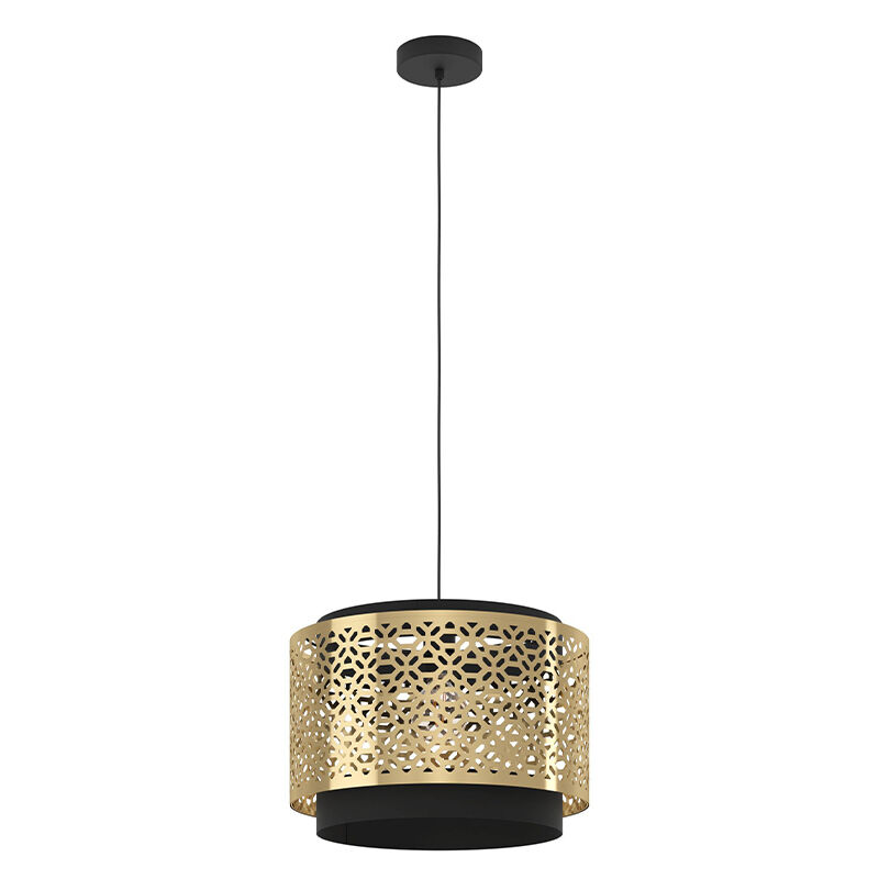Messing retro pendler lampe stål, Quincy