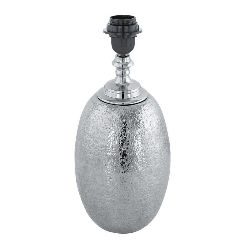 Nikkel retro bordlampe uden skærm aluminium, Abdel, med brytare
