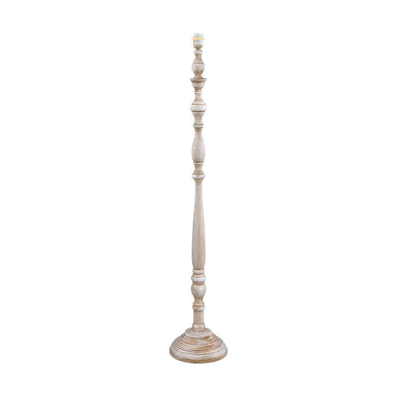 Træ gulv lampe hvid, Ayden, med brytare