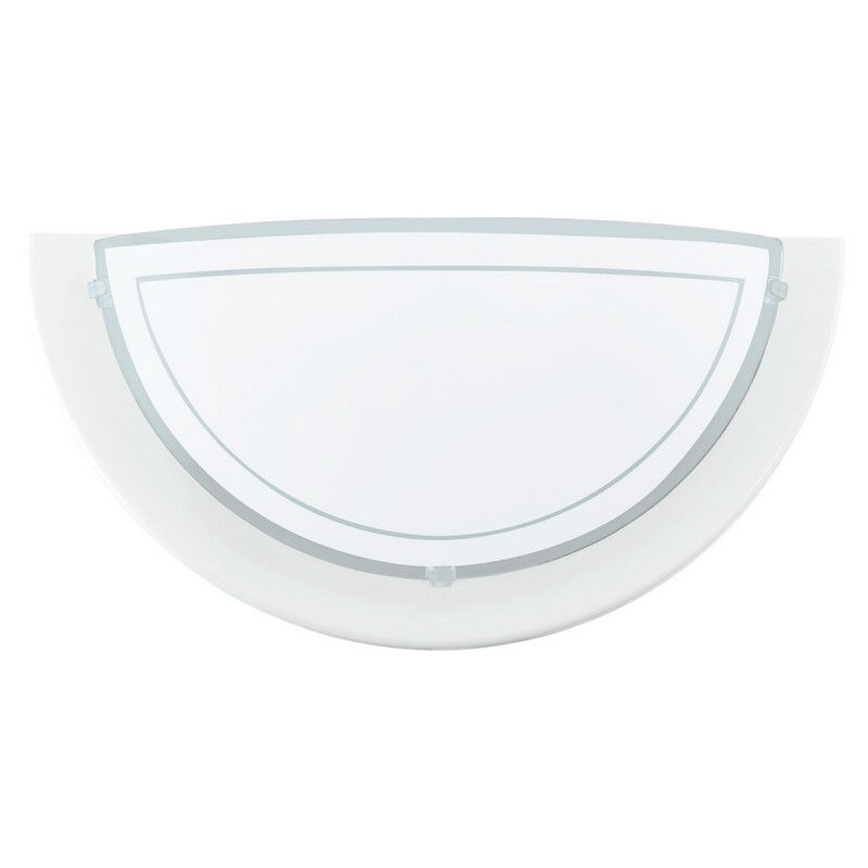 Hvid modern væglampe glas, Agena