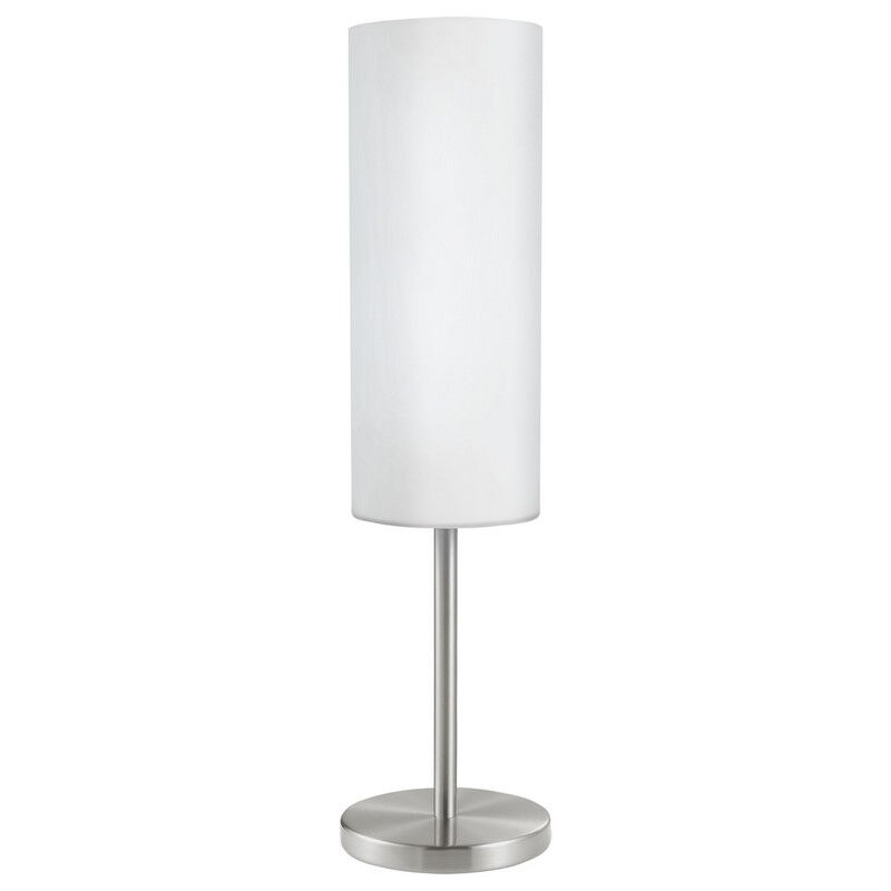 Nikkel bordlampe glas, Ciuda, med brytare