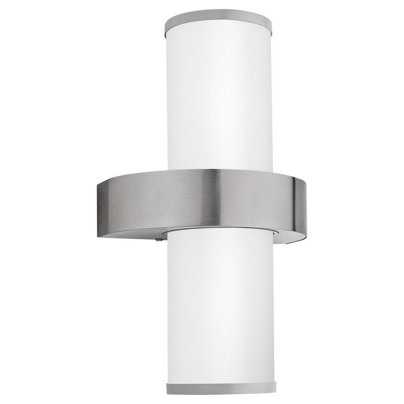 Sølv udendørslampe glas, Ebrar, IP44