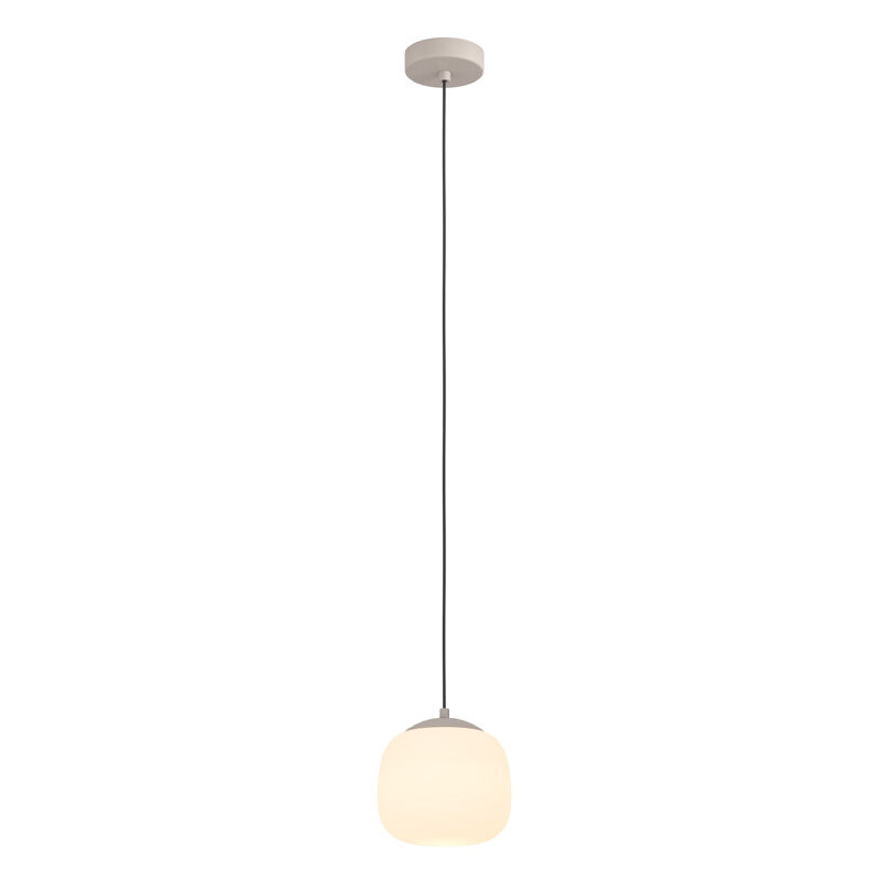 Taupe pendler lampe glas, Claudia