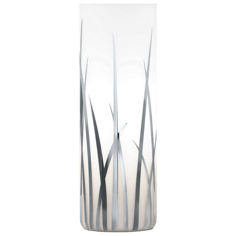Krom design bordlampe glas, Ilyas, med brytare