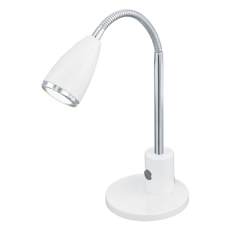 Hvid bordlampe metal, Said, med brytare